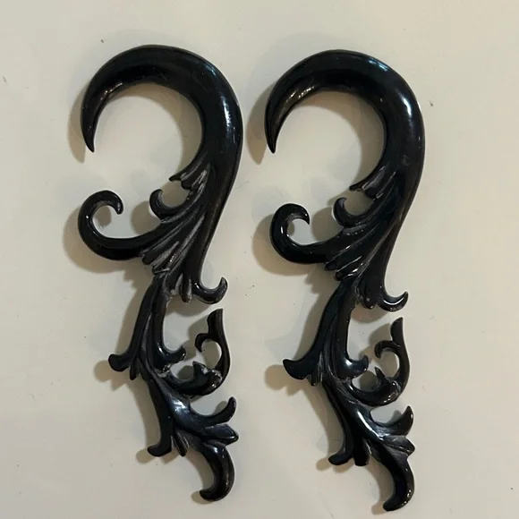 Lot of 9 beautiful organic hangers size 2 TAWAPA brass, bone, wood - Picture 9 of 12